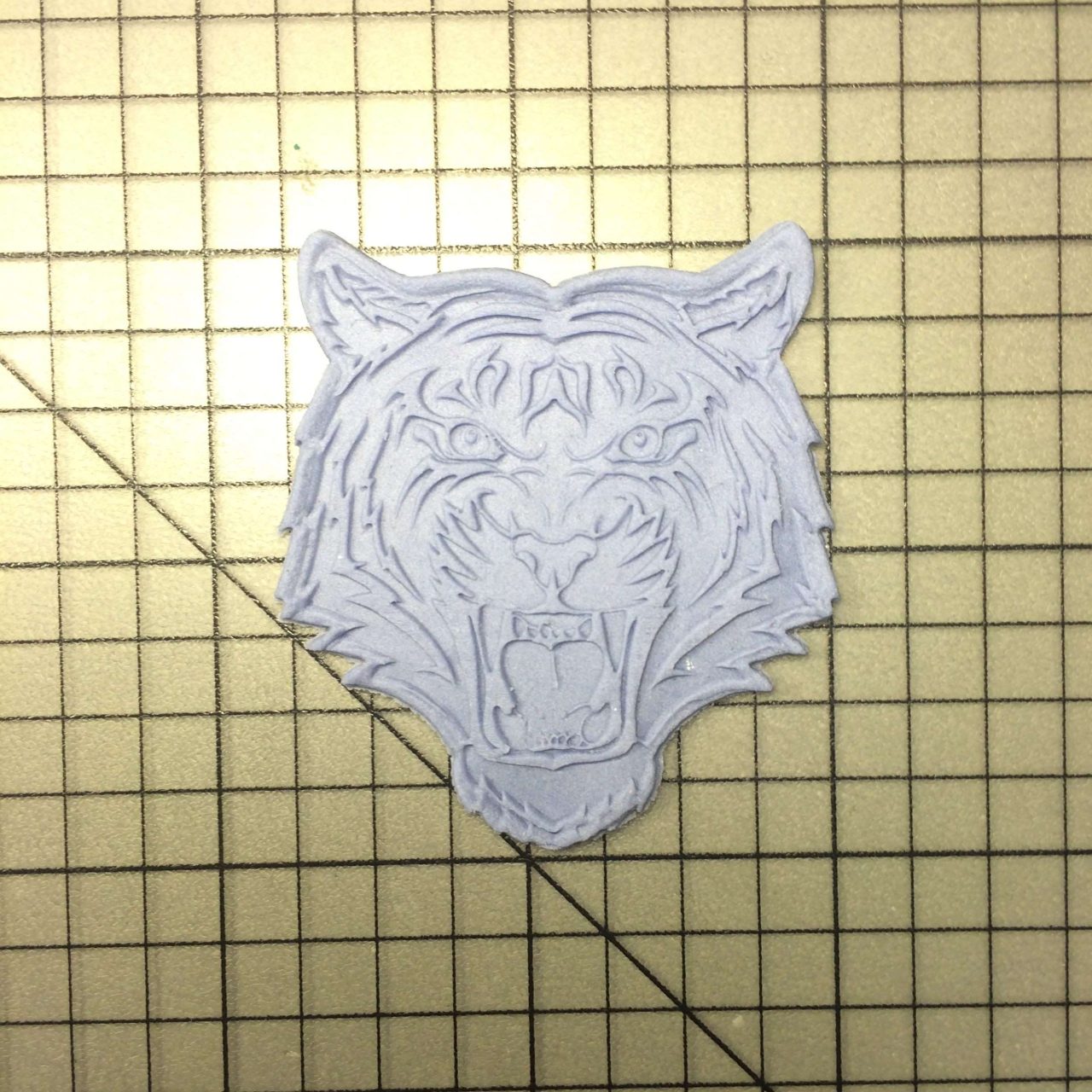 Tiger 100 Cookie Cutter and Stamp (imprinted 2)