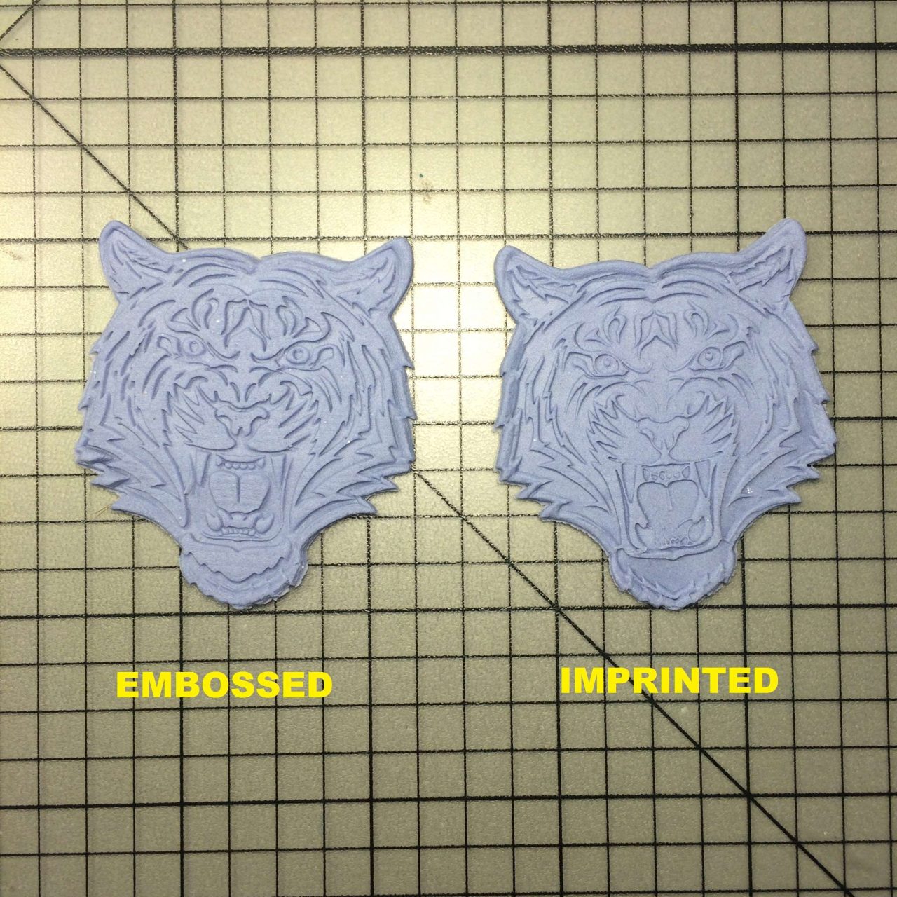 Tiger 100 Cookie Cutter and Stamp written