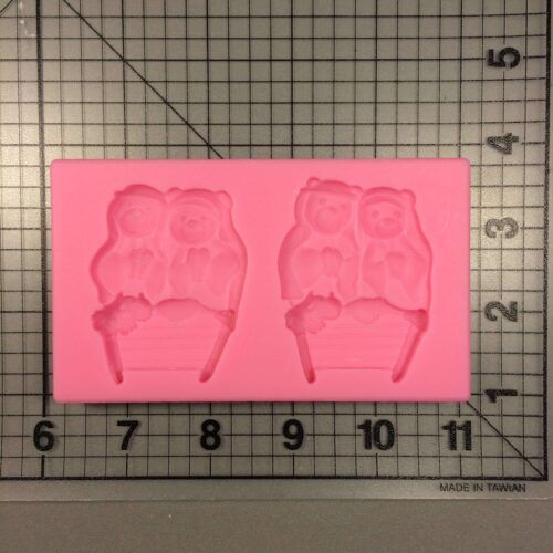 Bear Manger Scene 257 Silicone Mold (2)