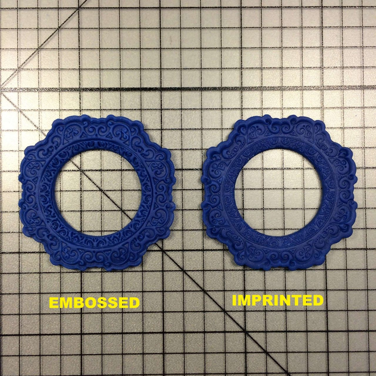 Border 104 Cookie Cutter and Stamp written