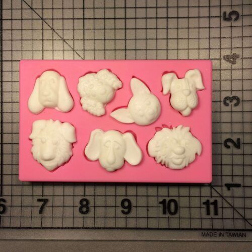 Dog Heads 070 Silicone Mold (2)