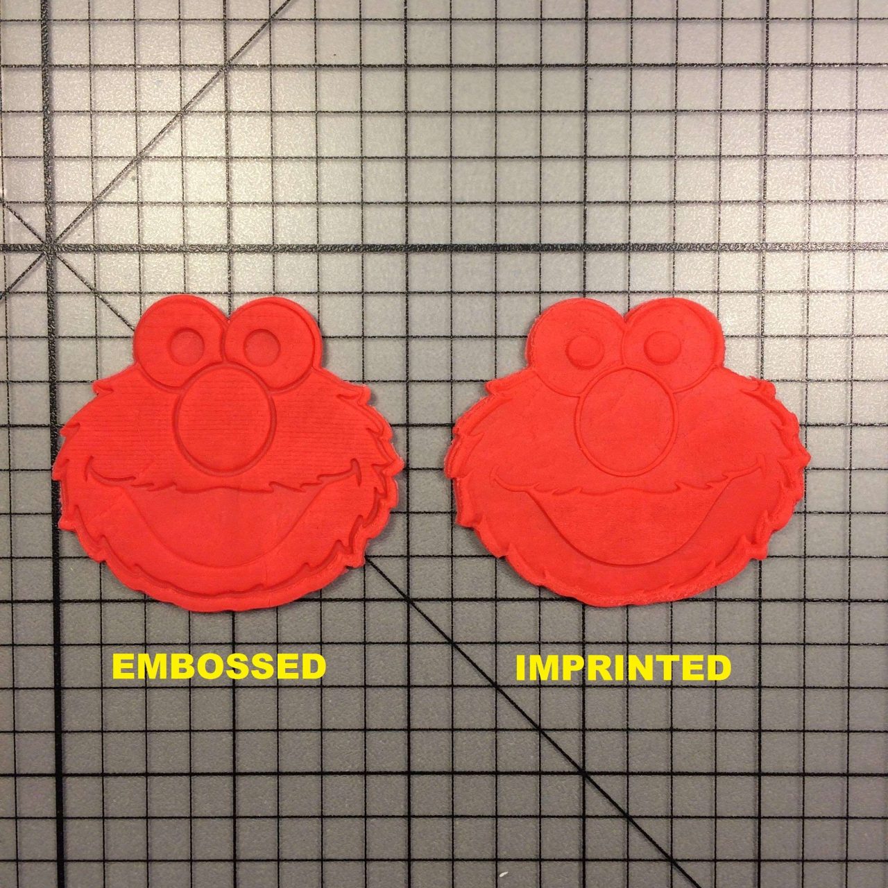 Elmo 100 Cookie Cutter and Stamp Written
