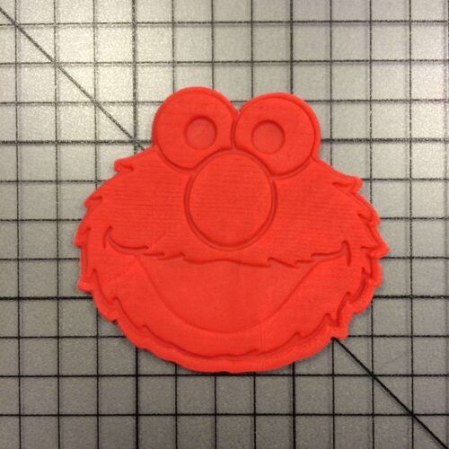 Elmo 100 Cookie Cutter and Stamp (embossed 2)