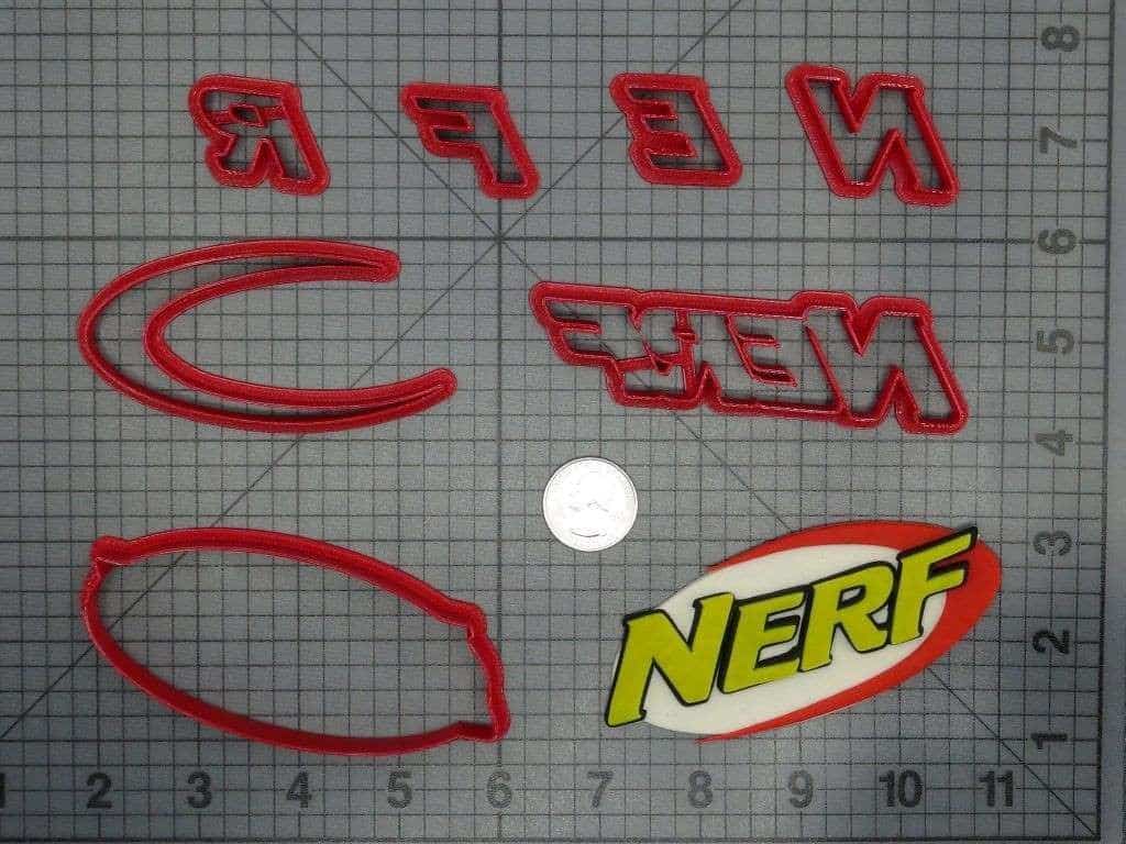 Nerf Logo 266-B928 Cookie Cutter Set
