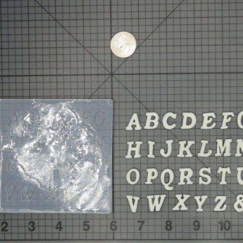 Numbers and Letters 745-005 Silicone Molds (Uppercase Back)