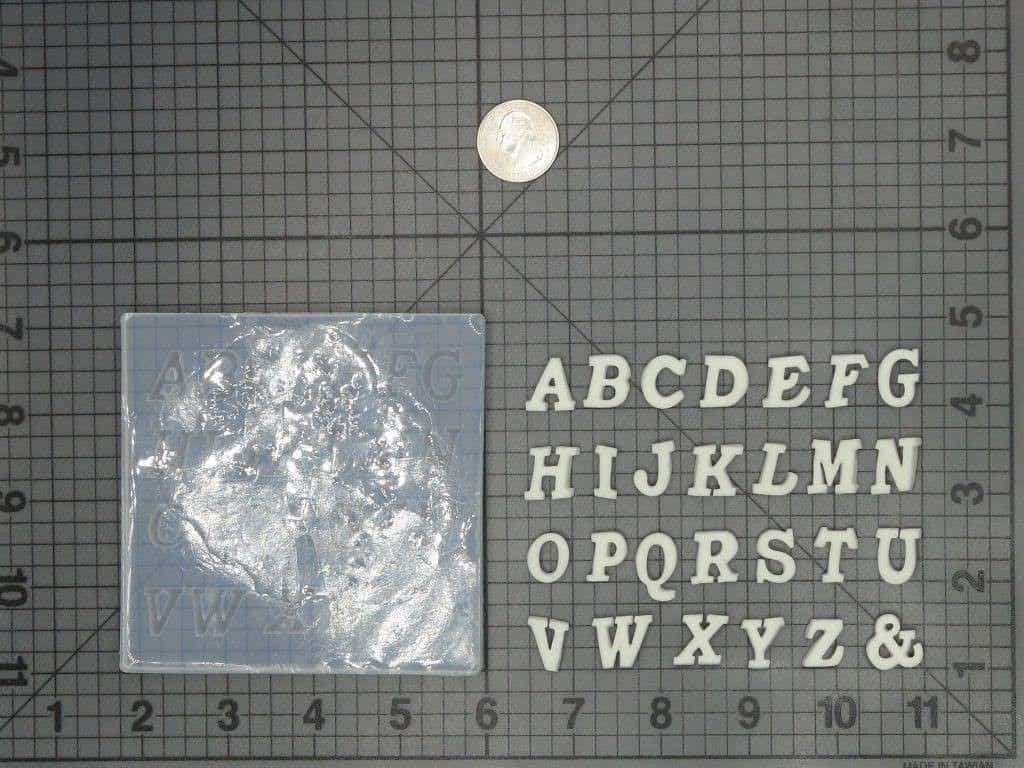 Numbers and Letters 745-005 Silicone Molds (Uppercase Front)