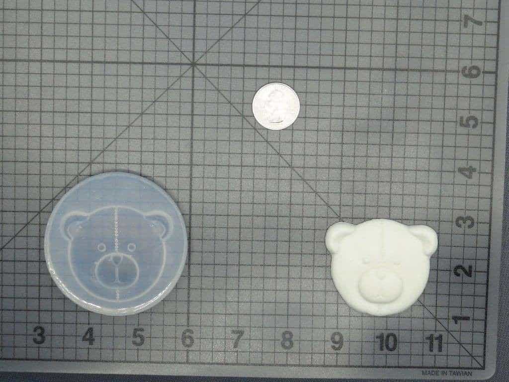 Teddy Face 745-027 Silicone Mold (Front)