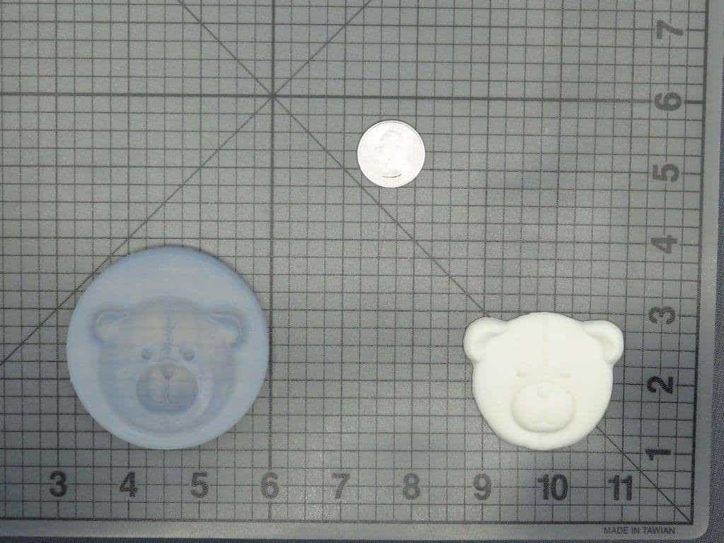 Teddy Face 745-027 Silicone Mold (Front)