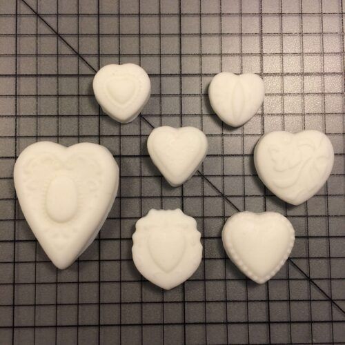 Patterned Hearts 025 Silicone Mold (2)