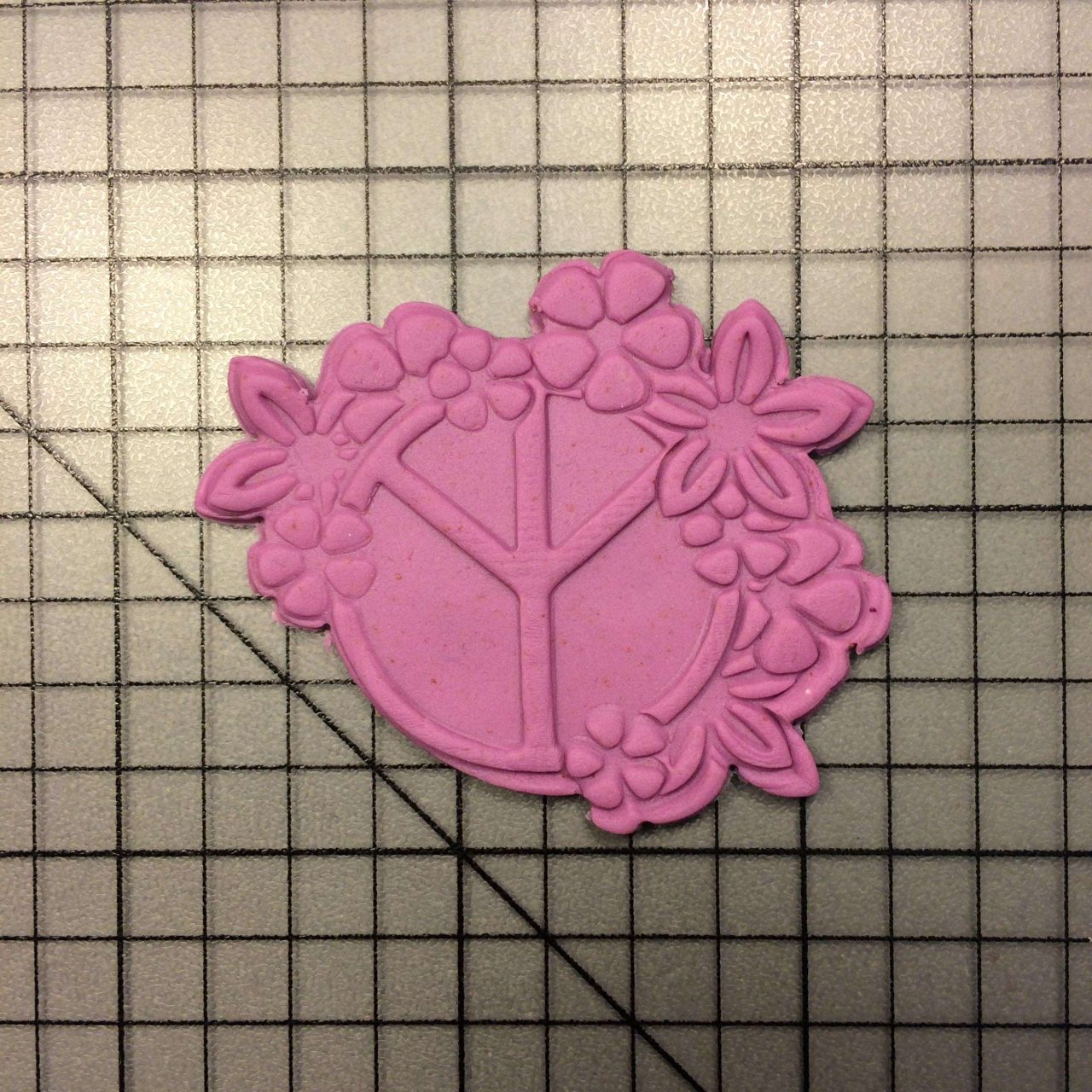 Peace 100 Cookie Cutter and Stamp (embossed 1)