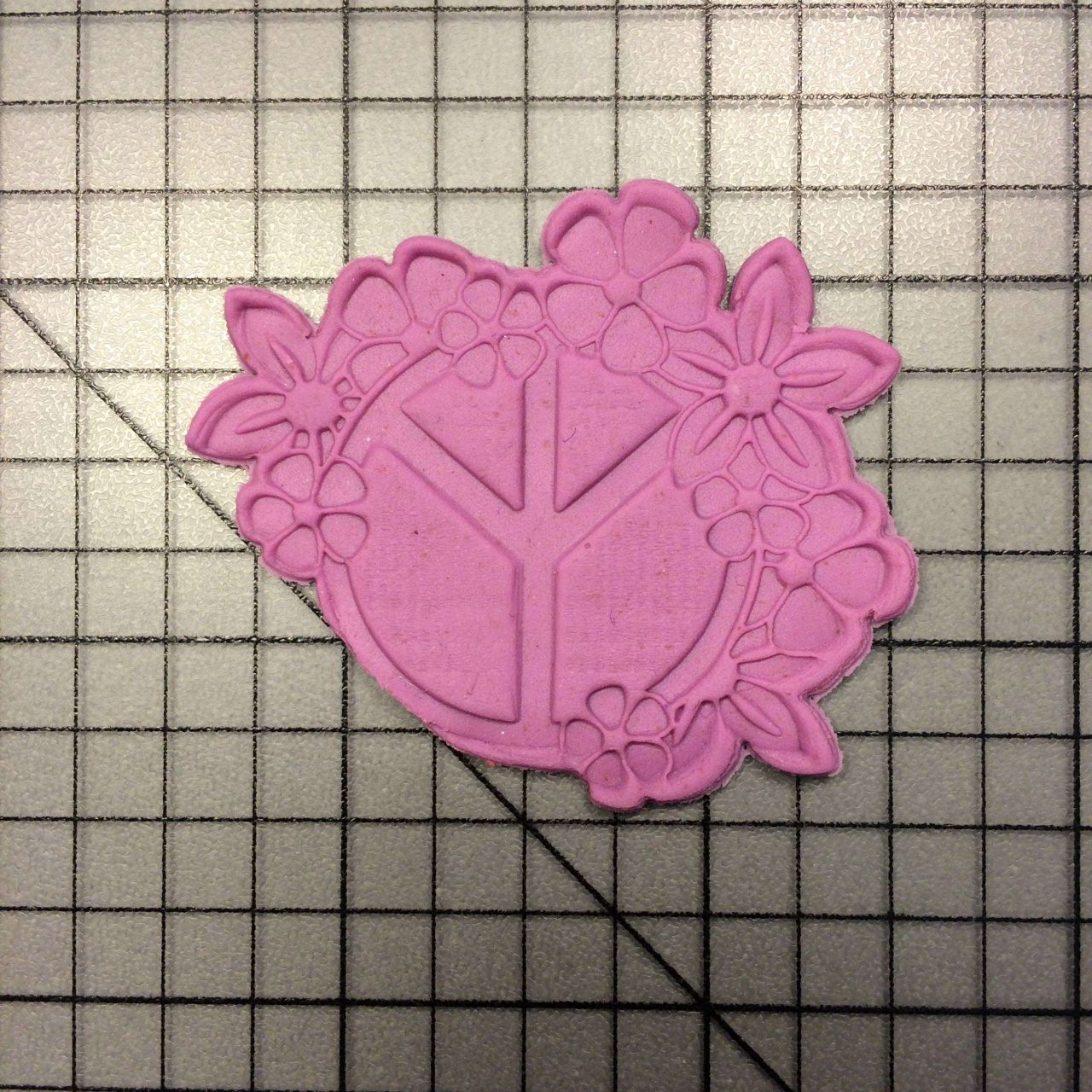Peace 100 Cookie Cutter and Stamp (imprinted 2)