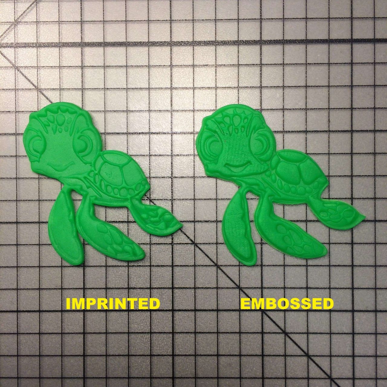 Squirt 100 Cookie Cutter and Stamp written
