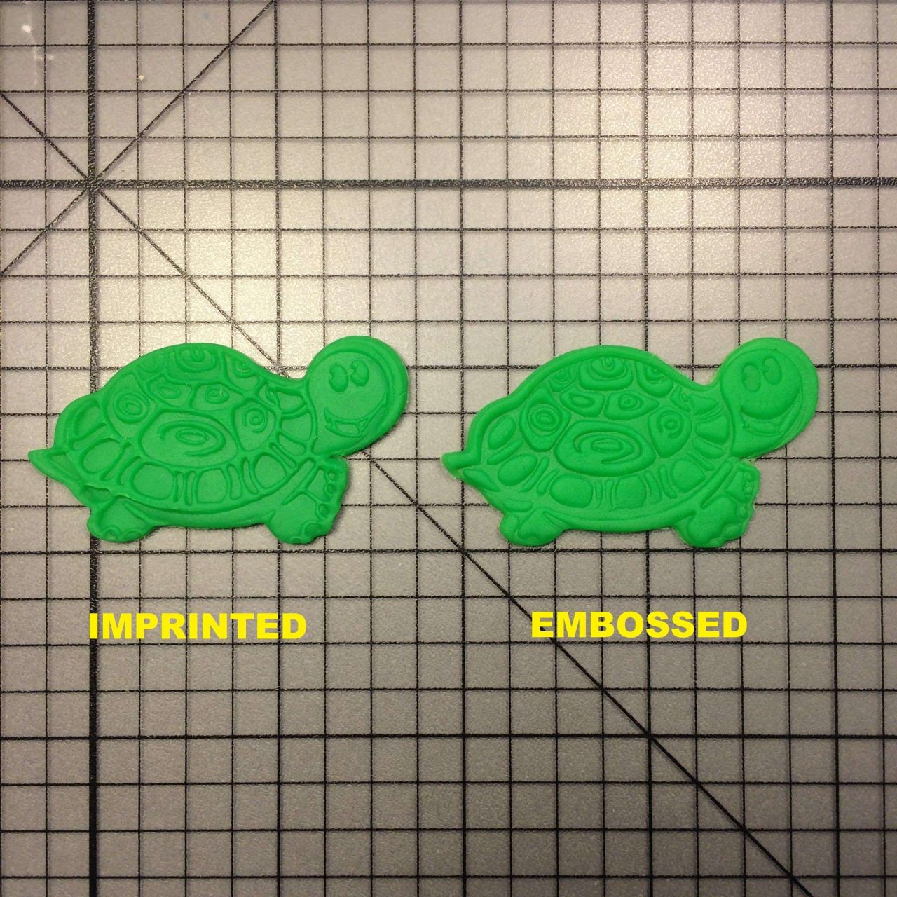 Turtle 100 Cookie Cutter and Stamp Written