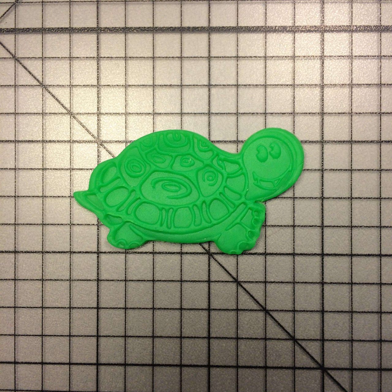 Turtle 100 Cookie Cutter and Stamp (imprinted 2)