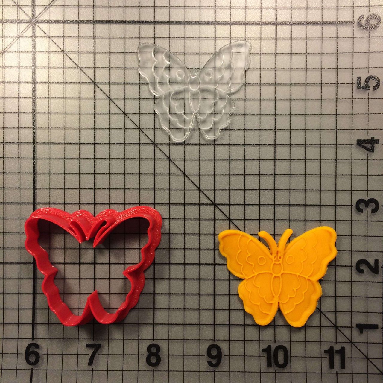 Butterfly 100 Cookie Cutter and Stamp (imprinted 1)