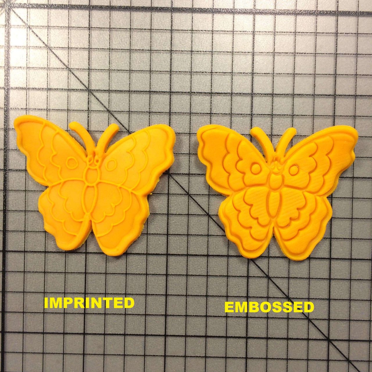 Butterfly 100 Cookie Cutter and Stamp (imprinted 2)