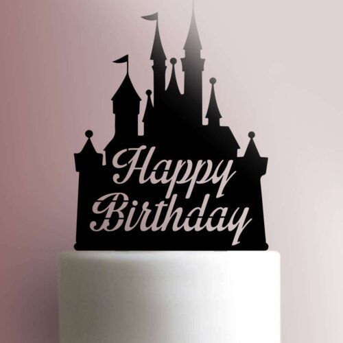 Disney Castle Happy Birthday Cake Topper 100