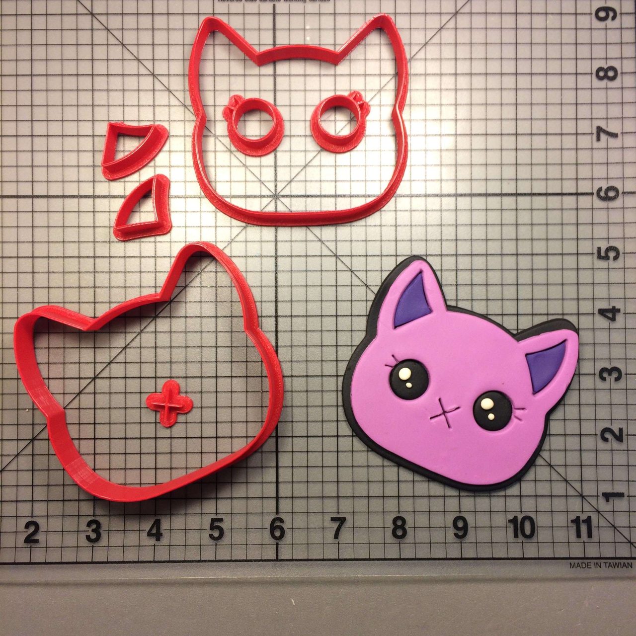 Cat Face 102 Cookie Cutter Set