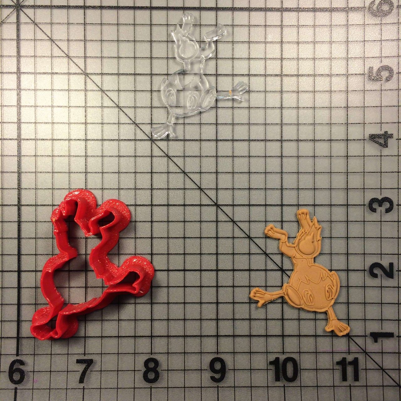 Chimchar 100 Cookie Cutter and Stamp (imprinted 1)