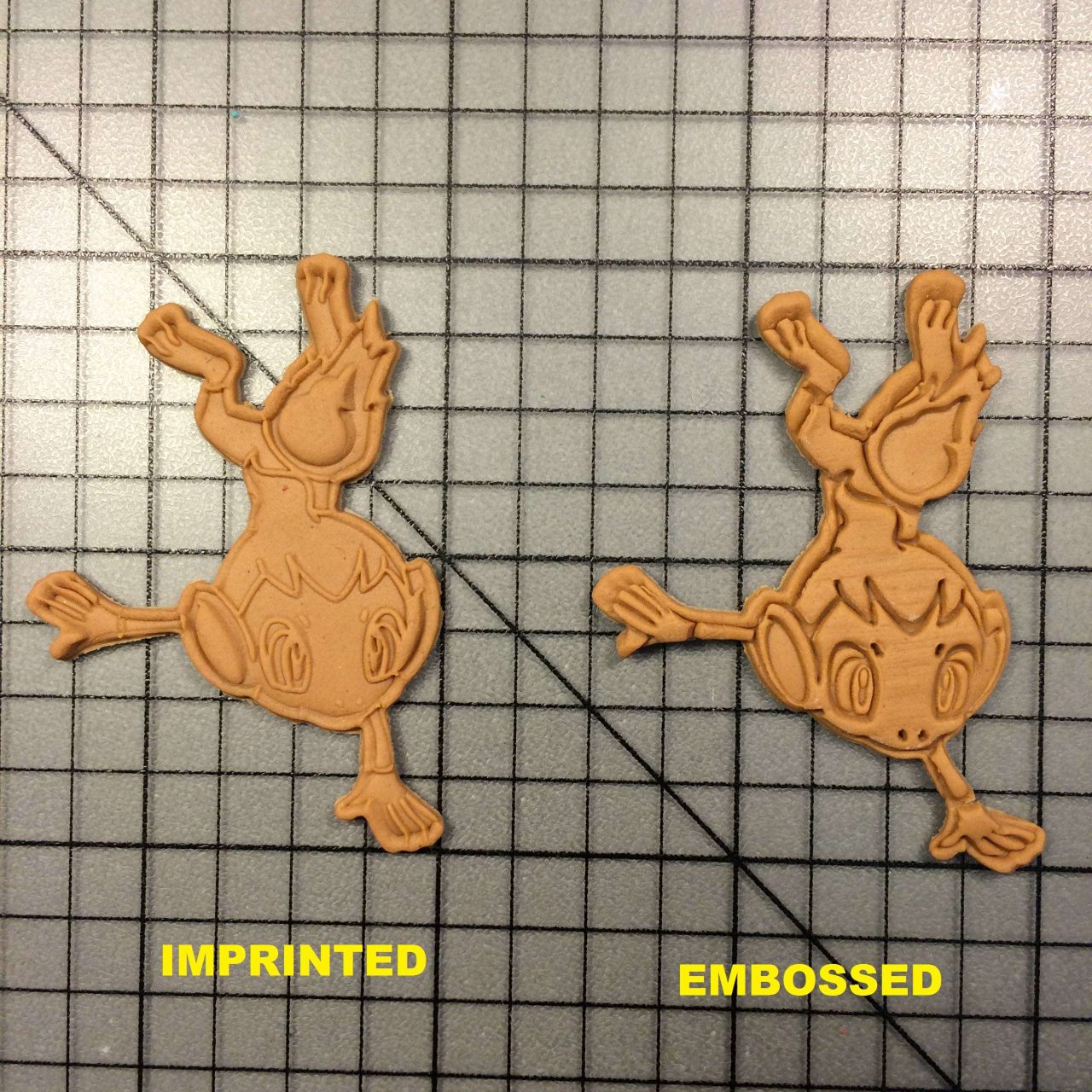 Chimchar 100 Cookie Cutter and Stamp written