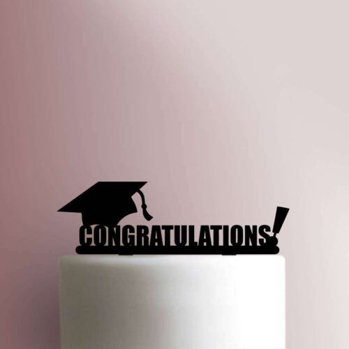 Graduation Cap Congratulations 225-B414 Cake Topper