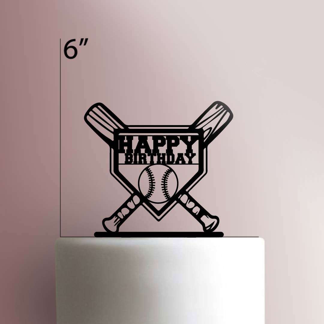 Happy Birthday Baseball 225-357 Cake Topper
