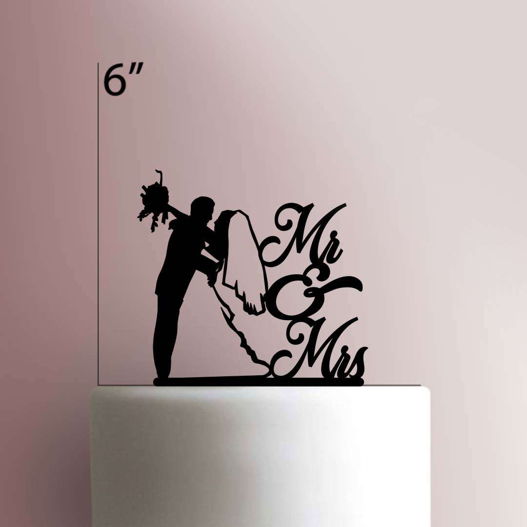 Mr. and Mrs. 225-237 Cake Topper