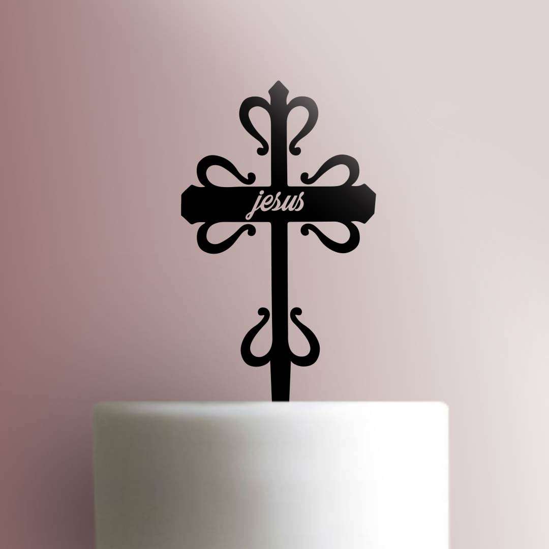 Jesus Cross Cake Topper 100