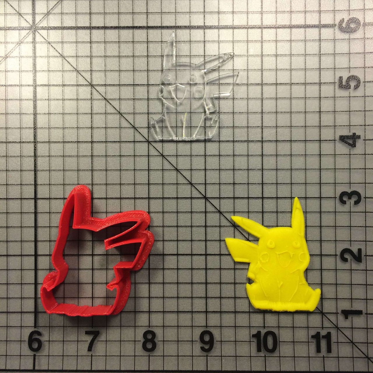 Pikachu 100 Cookie Cutter and Stamp (imprinted 1)