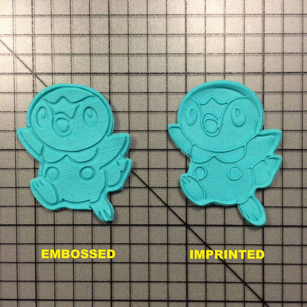 Piplup 100 Cookie Cutter and Stamp written