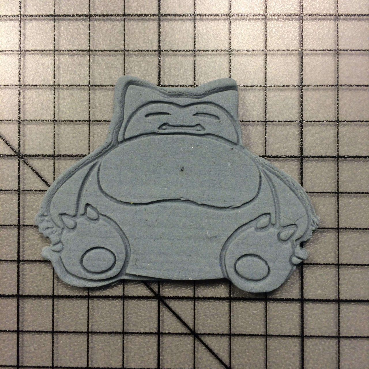 Snorlax 100 Cookie Cutter and Stamp (embossed 1)
