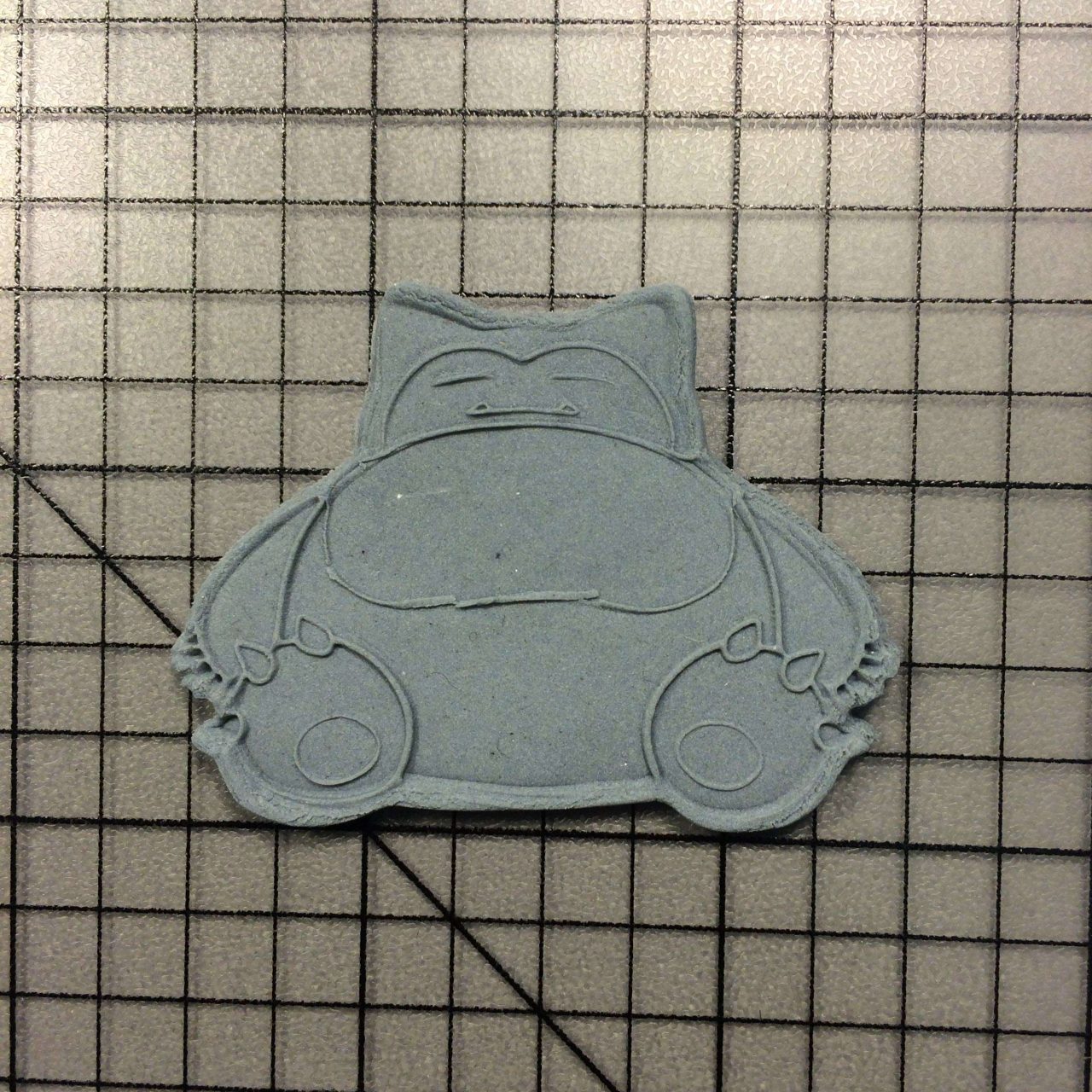 Snorlax 100 Cookie Cutter and Stamp (imprinted 2)