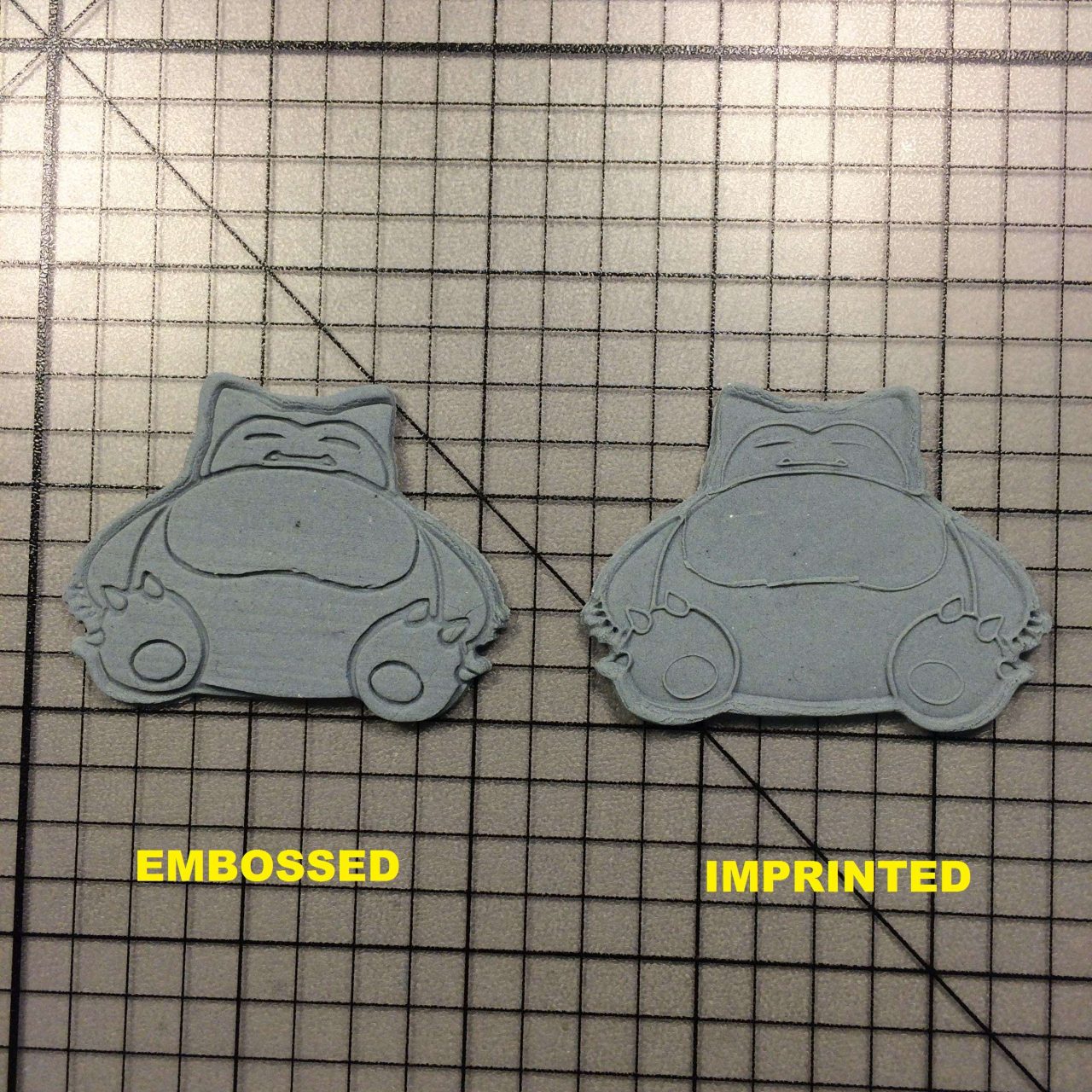 Snorlax 100 Cookie Cutter and Stamp written