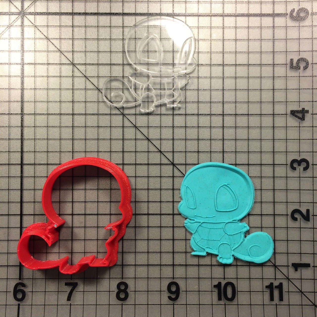 Squirtle 100 Cookie Cutter and Stamp (imprinted 1)