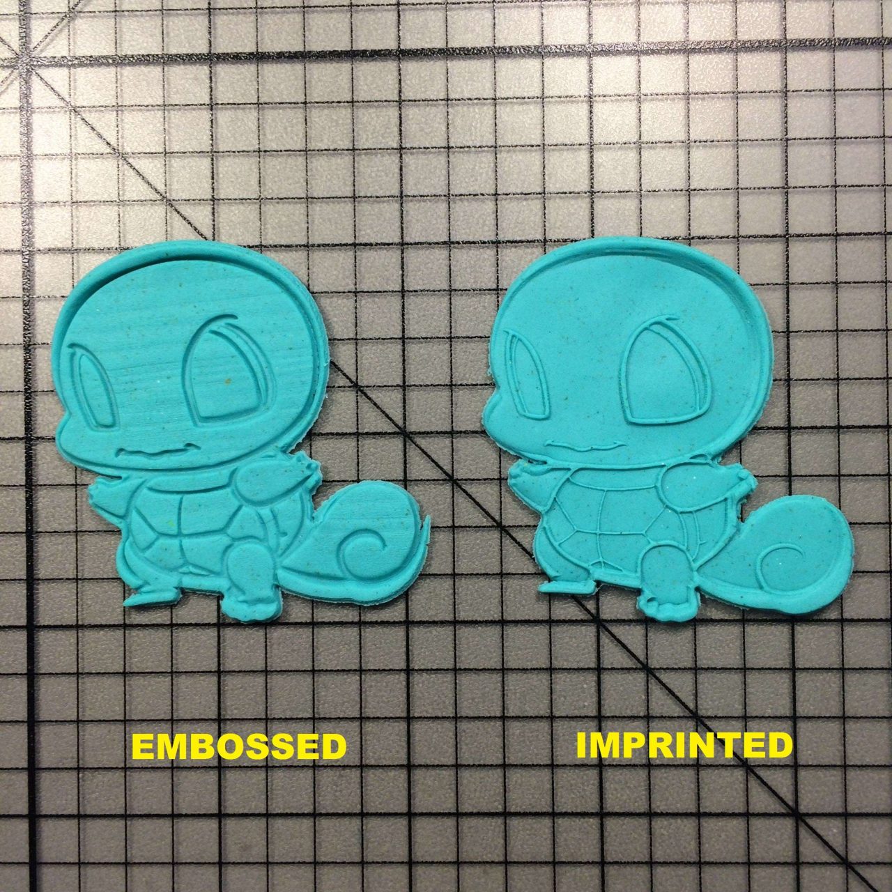 Squirtle 100 Cookie Cutter and Stamp written