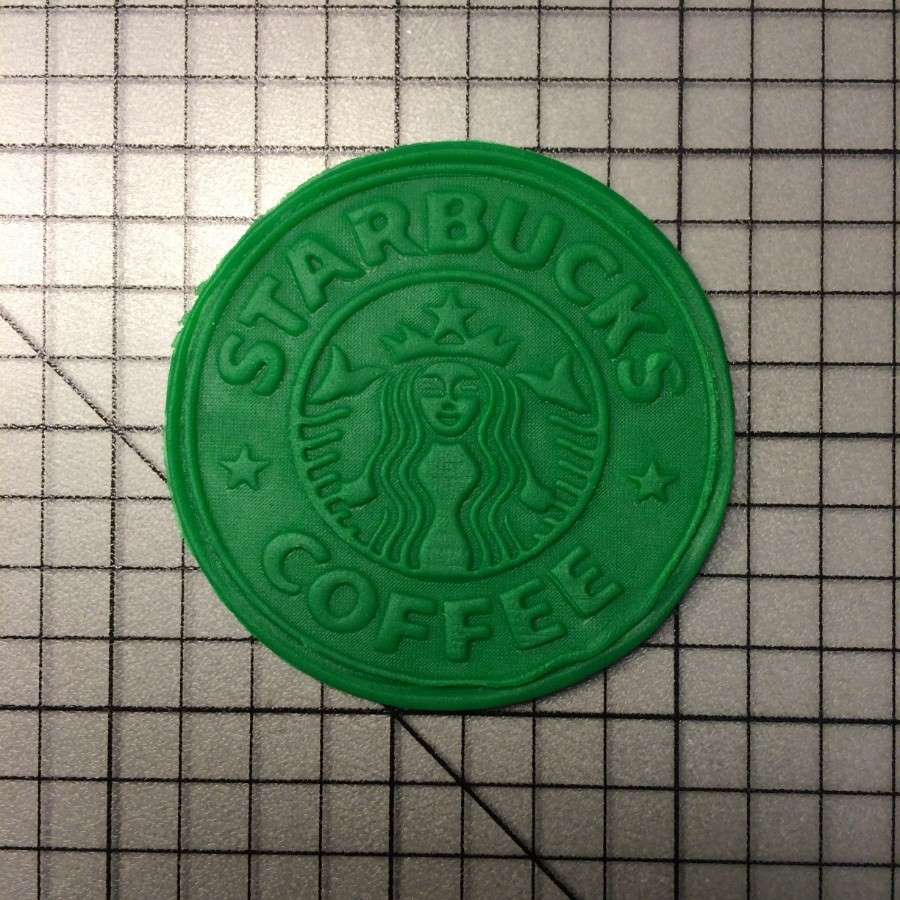 Starbucks Logo 100 Cookie Cutter and Stamp (embossed 2)