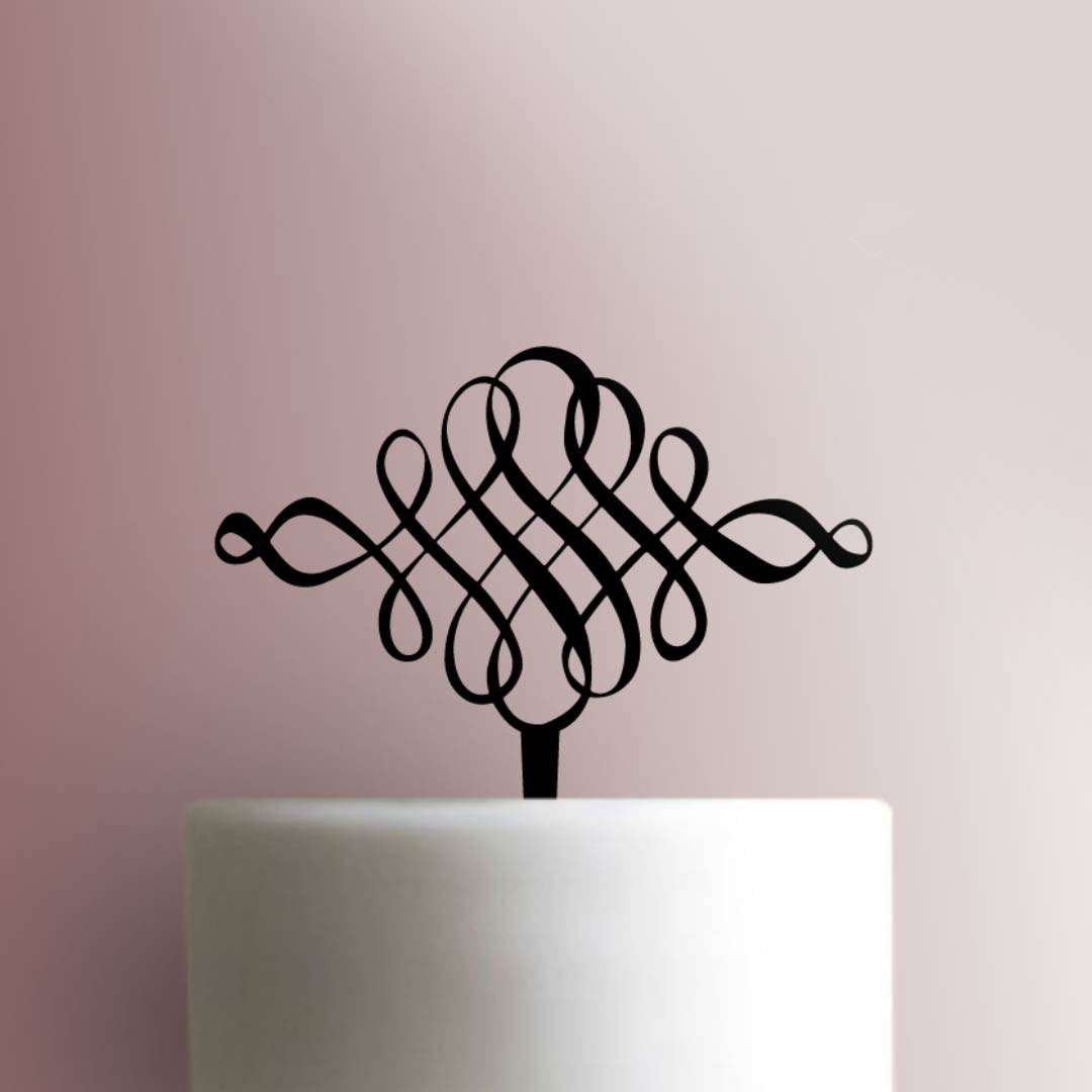 Swirl Cake Topper 100