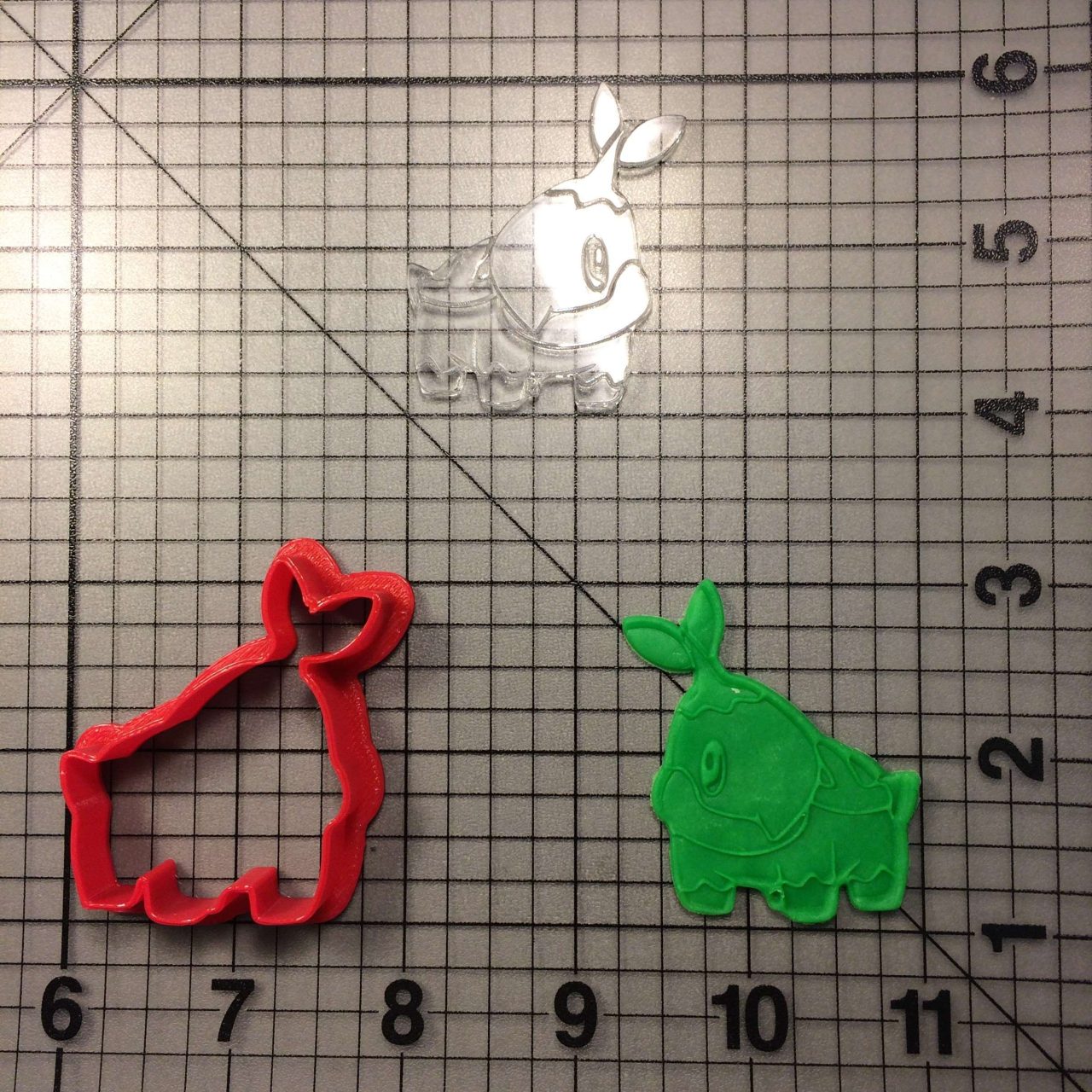 Turtwig 100 Cookie Cutter and Stamp (imprinted 1)