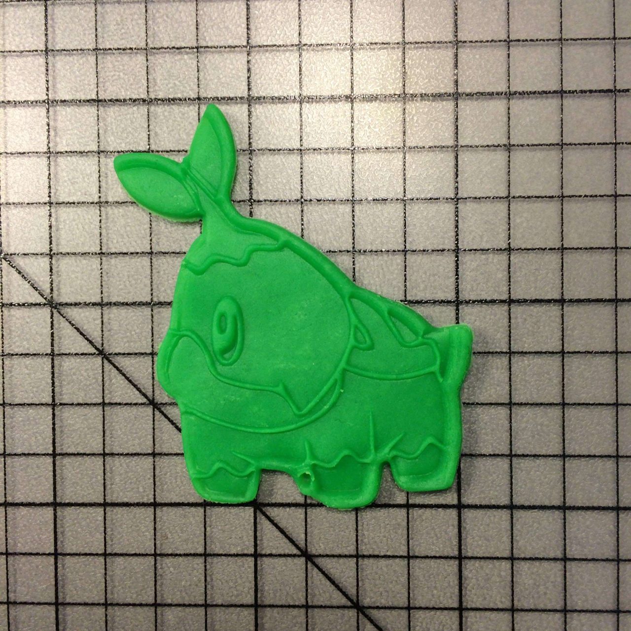 Turtwig 100 Cookie Cutter and Stamp (imprinted 2)