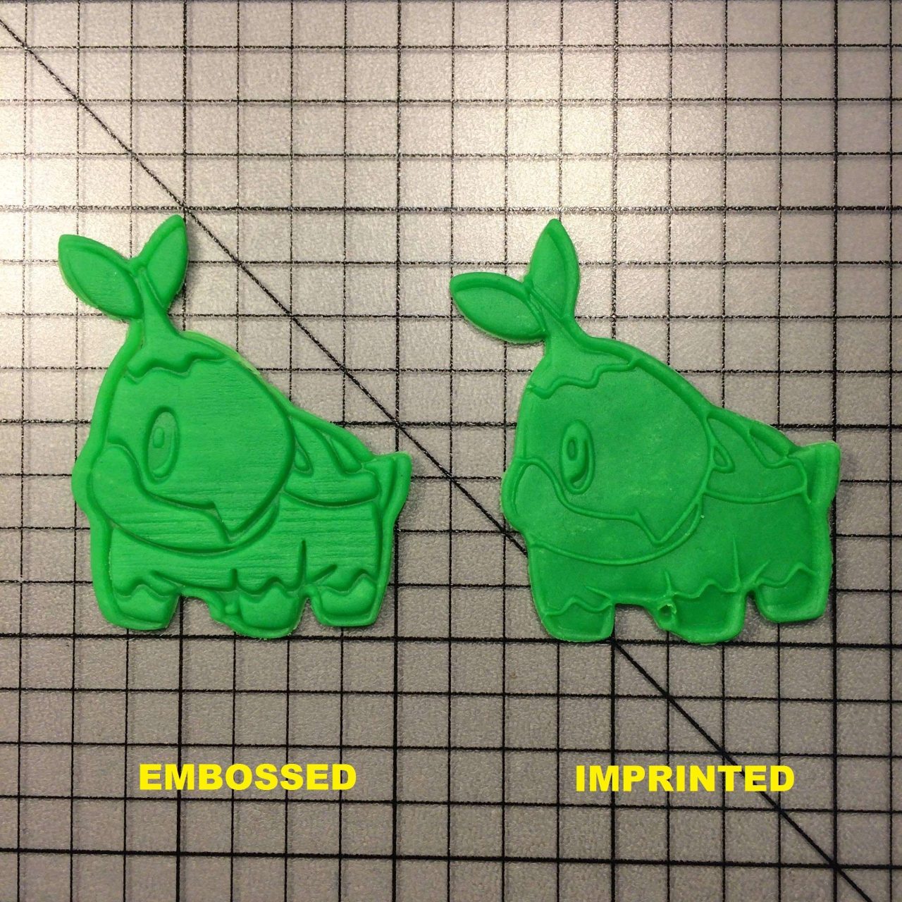 Turtwig 100 Cookie Cutter and Stamp written