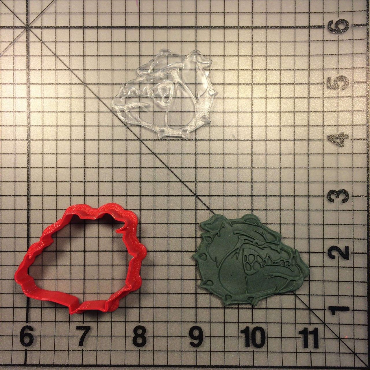 Bulldog 101 Cookie Cutter and Stamp (imprinted 1)