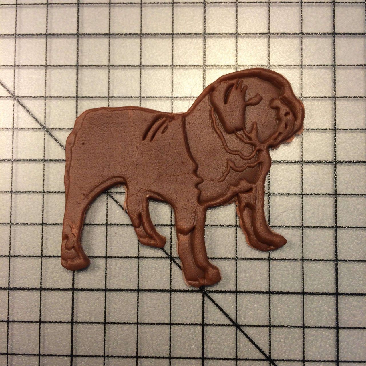 Bulldog 103 Cookie Cutter and Stamp (embossed 1)