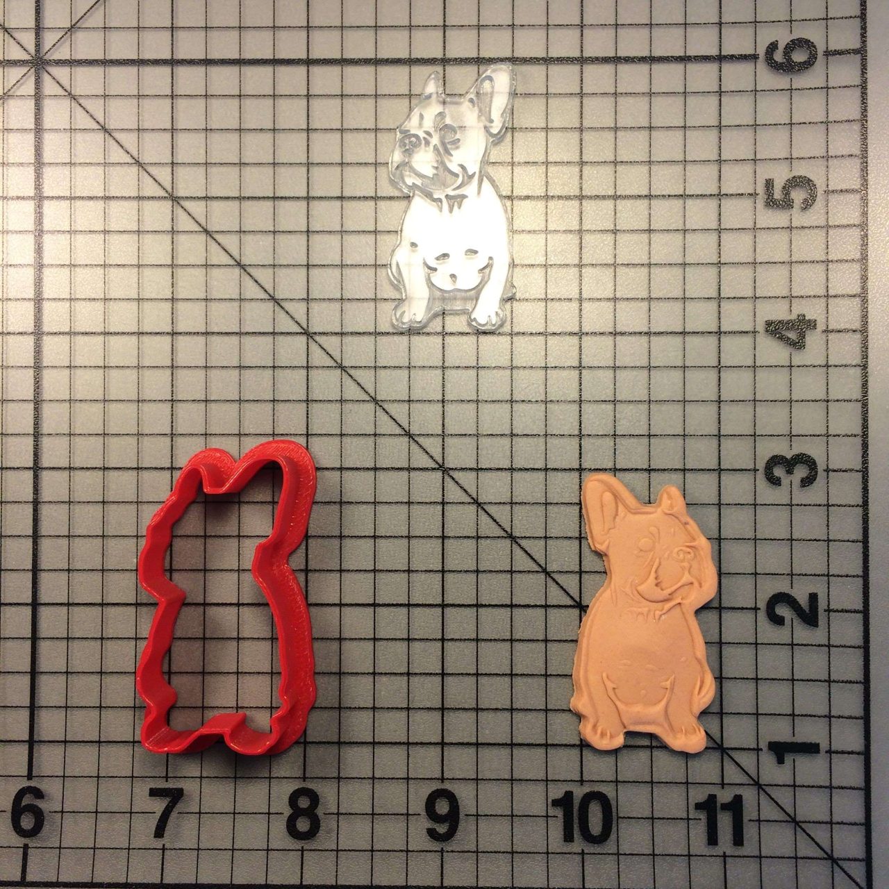 French Bulldog 100 Cookie Cutter and Stamp (imprinted 1)