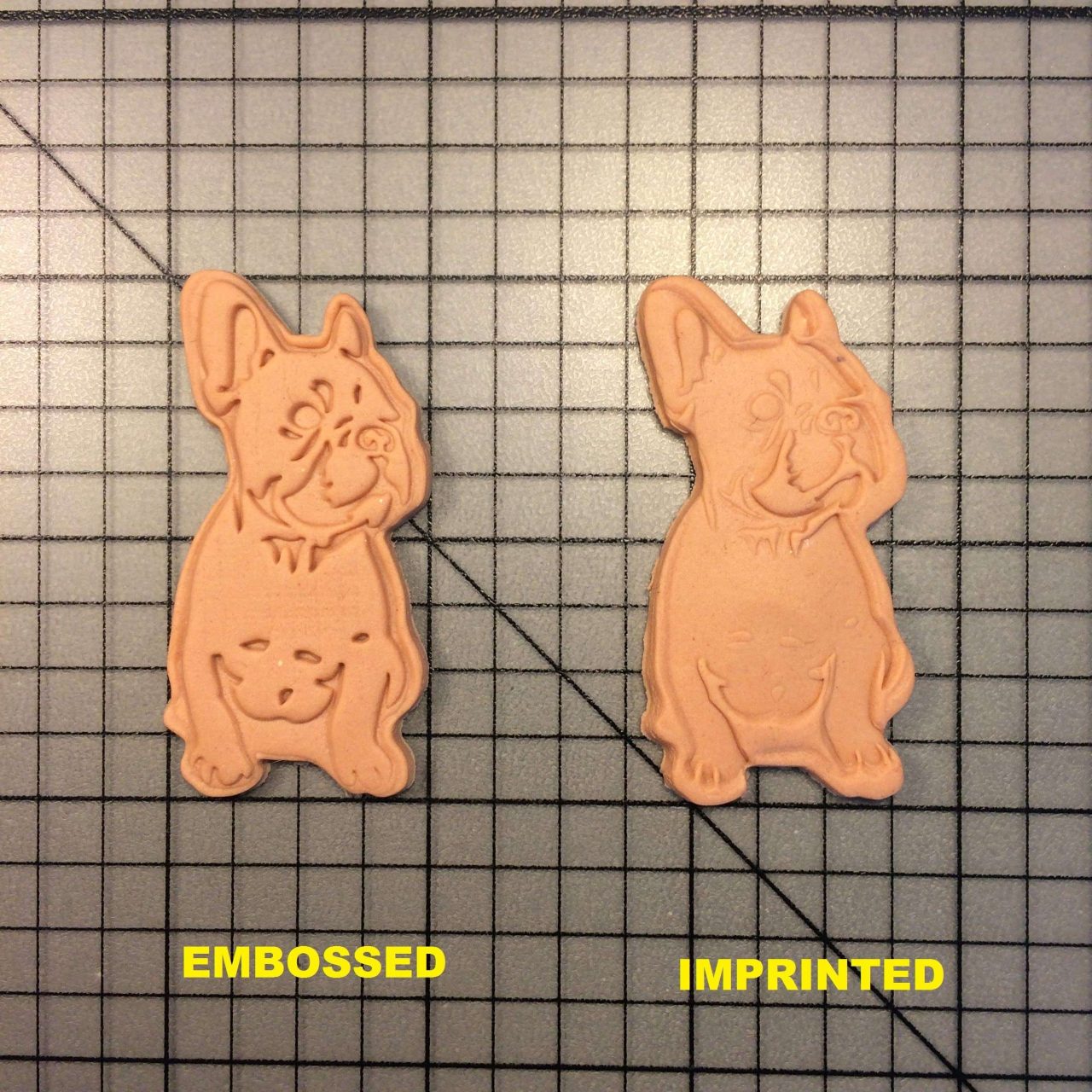 French Bulldog 100 Cookie Cutter and Stamp written