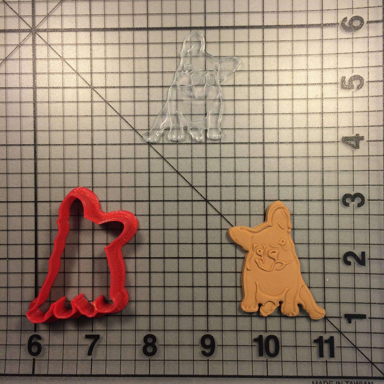 Dog - French Bulldog 101 Cookie Cutter and Acrylic Stamp - Image 3