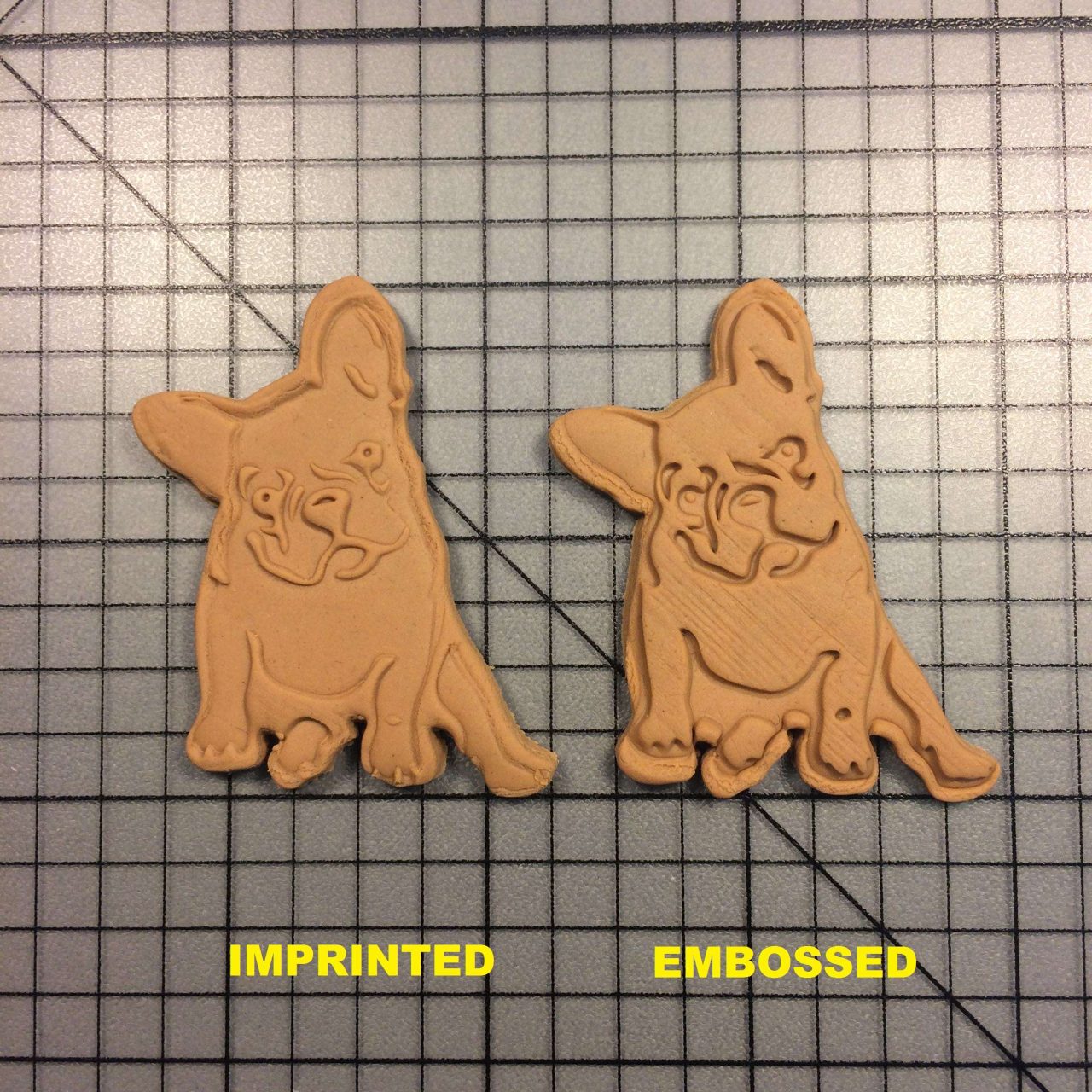 French Bulldog 101 Cookie Cutter and Stamp written