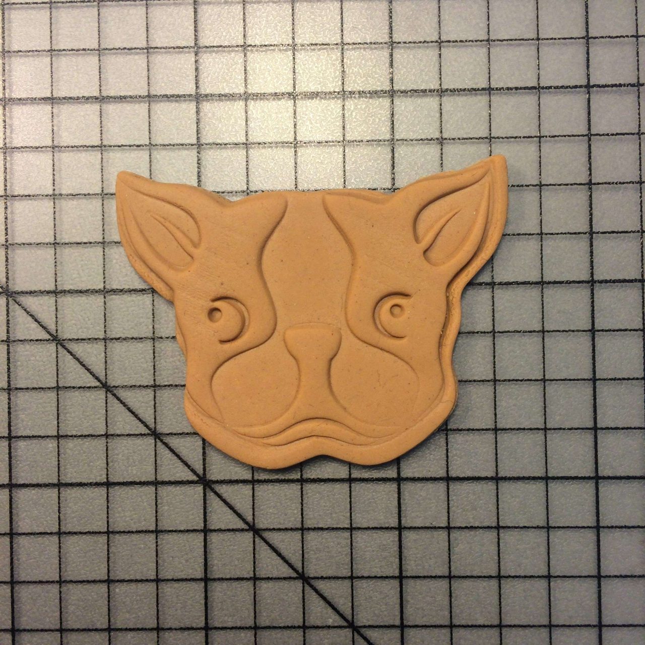 French Bulldog 103 Cookie Cutter and Stamp (embossed 1)
