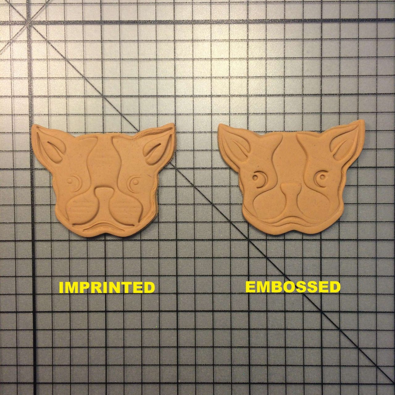 French Bulldog 103 Cookie Cutter and Stamp written