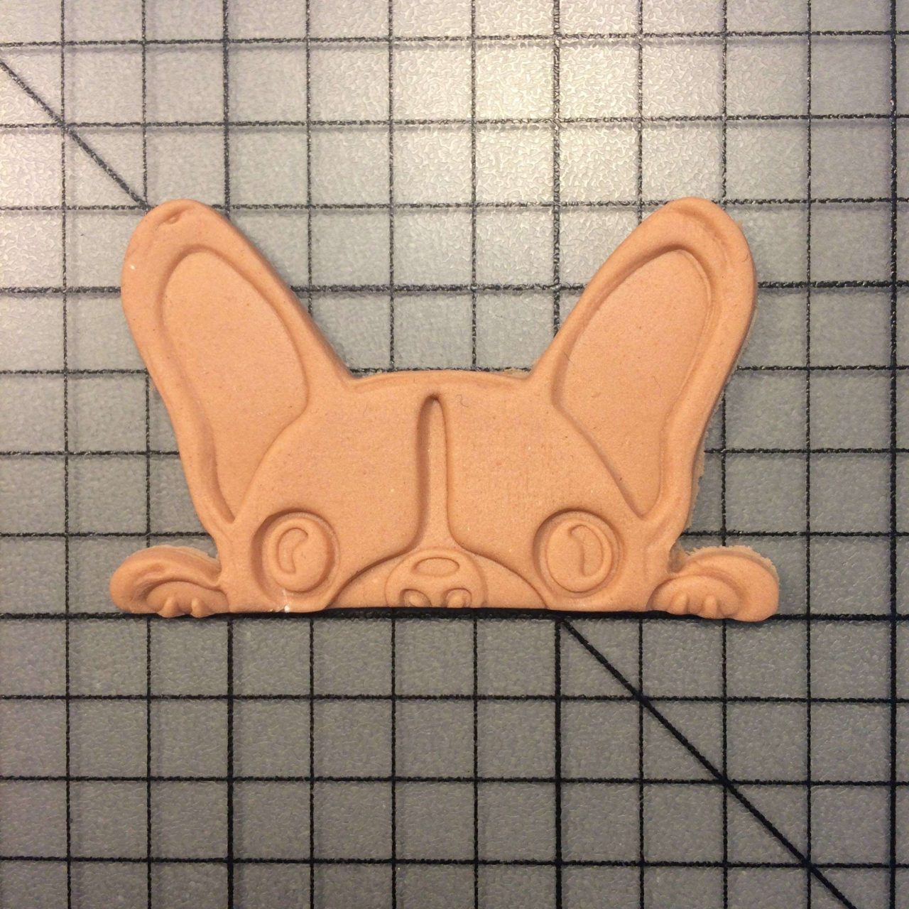French Bulldog 104 Cookie Cutter and Stamp (embossed 1)