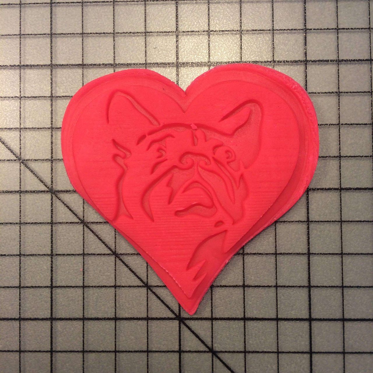 French Bulldog 105 Cookie Cutter and Stamp (embossed 1)